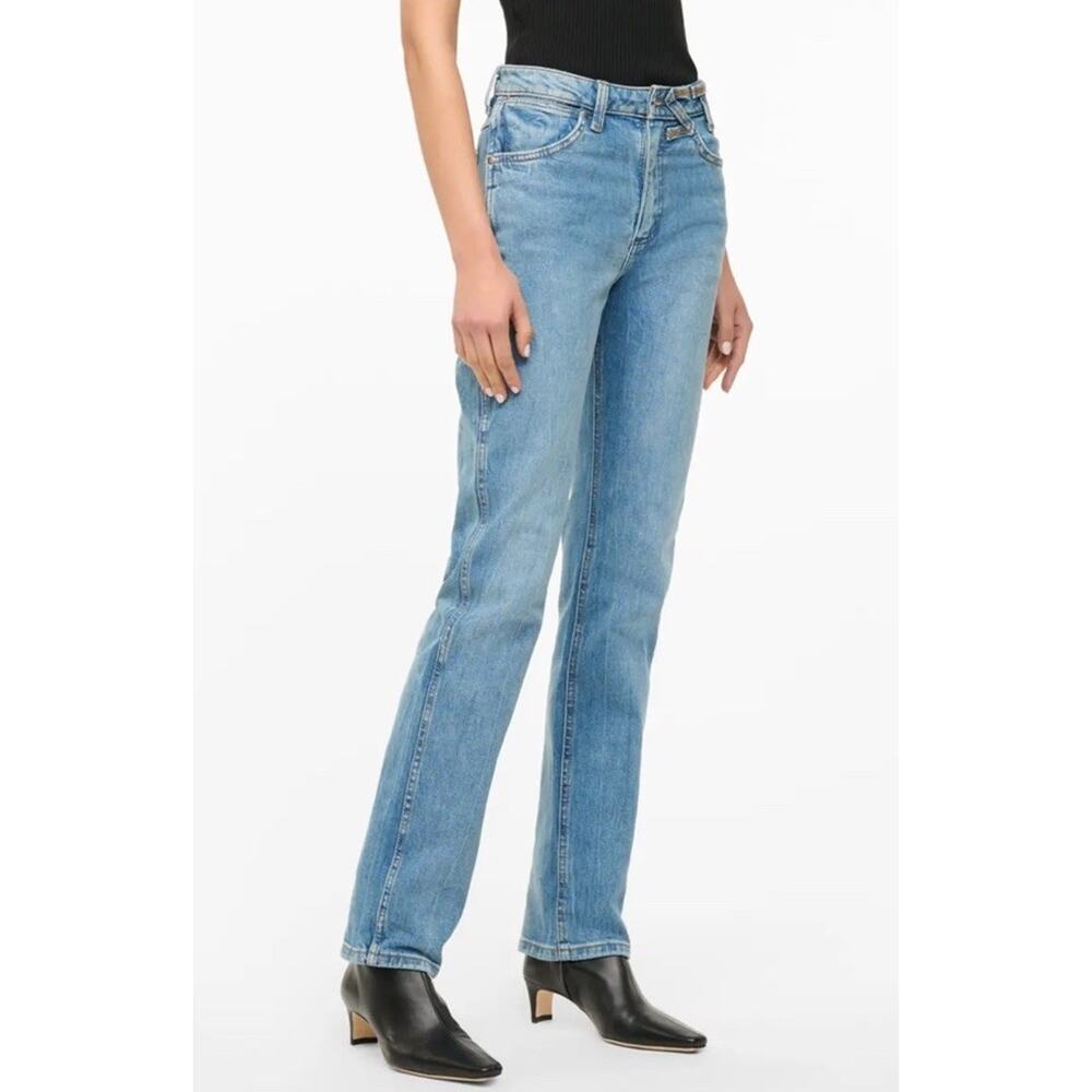 Wrangler + Staud Jeans Women's Size 24 The Everyday Denim Slim Straight Blue